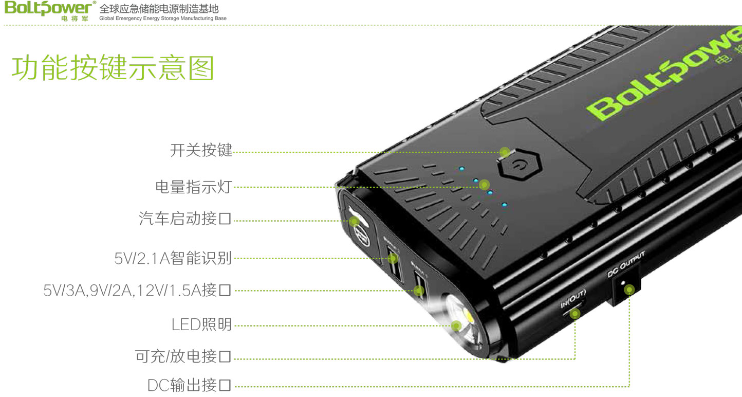 Boltpower电将军G27P汽车应急启动电源